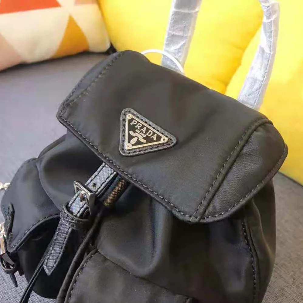 Prada Nylon Mini Backpack for Women in Black Prada Nylon Mini Backpack for Women in Black