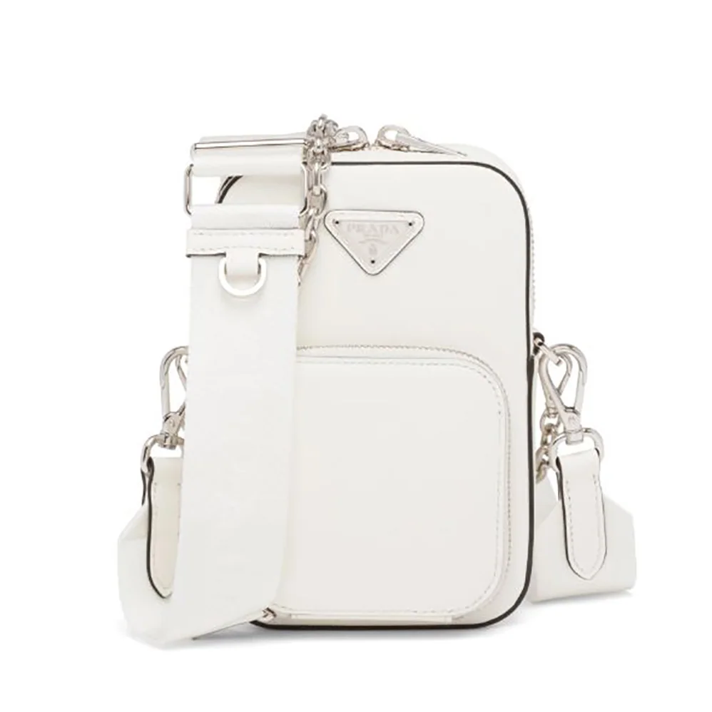 Prada Saffiano Leather Mini Bag for Women in White