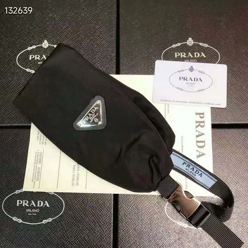Prada Re-Nylon Headband for Women in Black