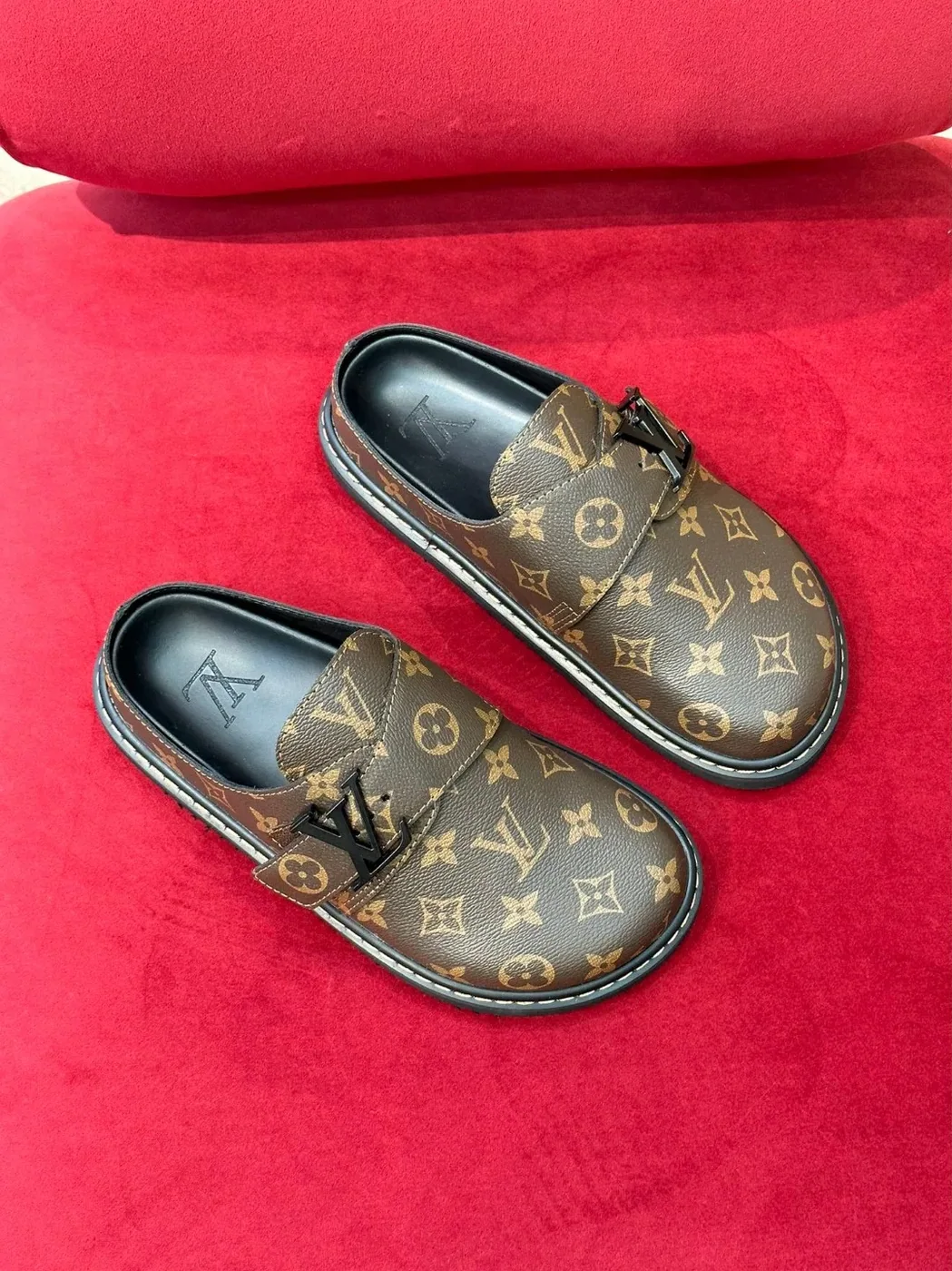 Louis Vuitton LV Easy Mule Monogram Canvas Brown Louis Vuitton LV Easy Mule Monogram Canvas Brown