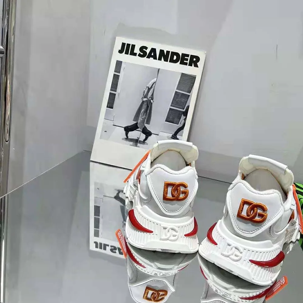 Dolce Gabbana D&G Mixed-Material Airmaster Sneakers for Unisex in Orange