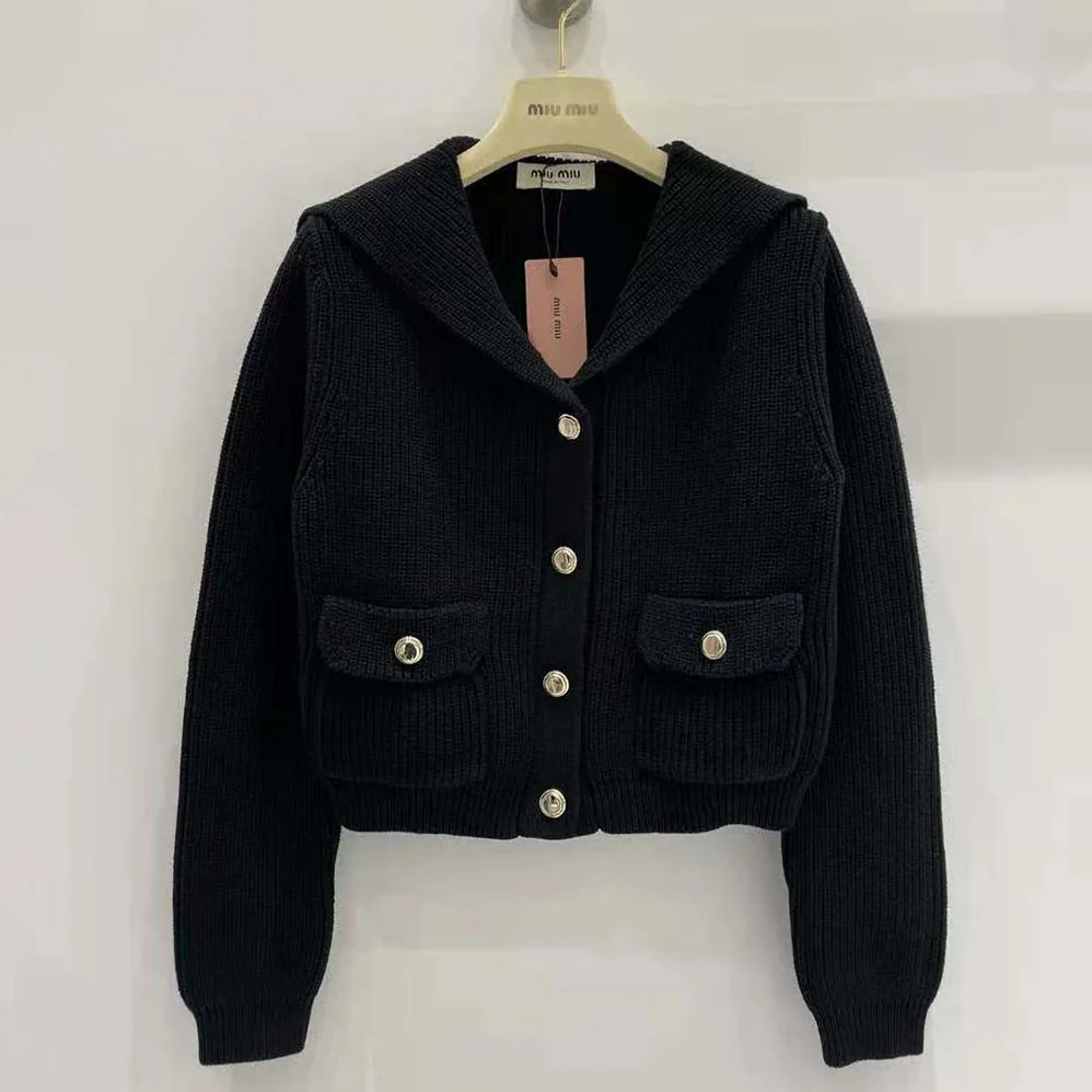 Miu Miu Wool Knit Cardigan for Women Miu Miu Wool Knit Cardigan for Women