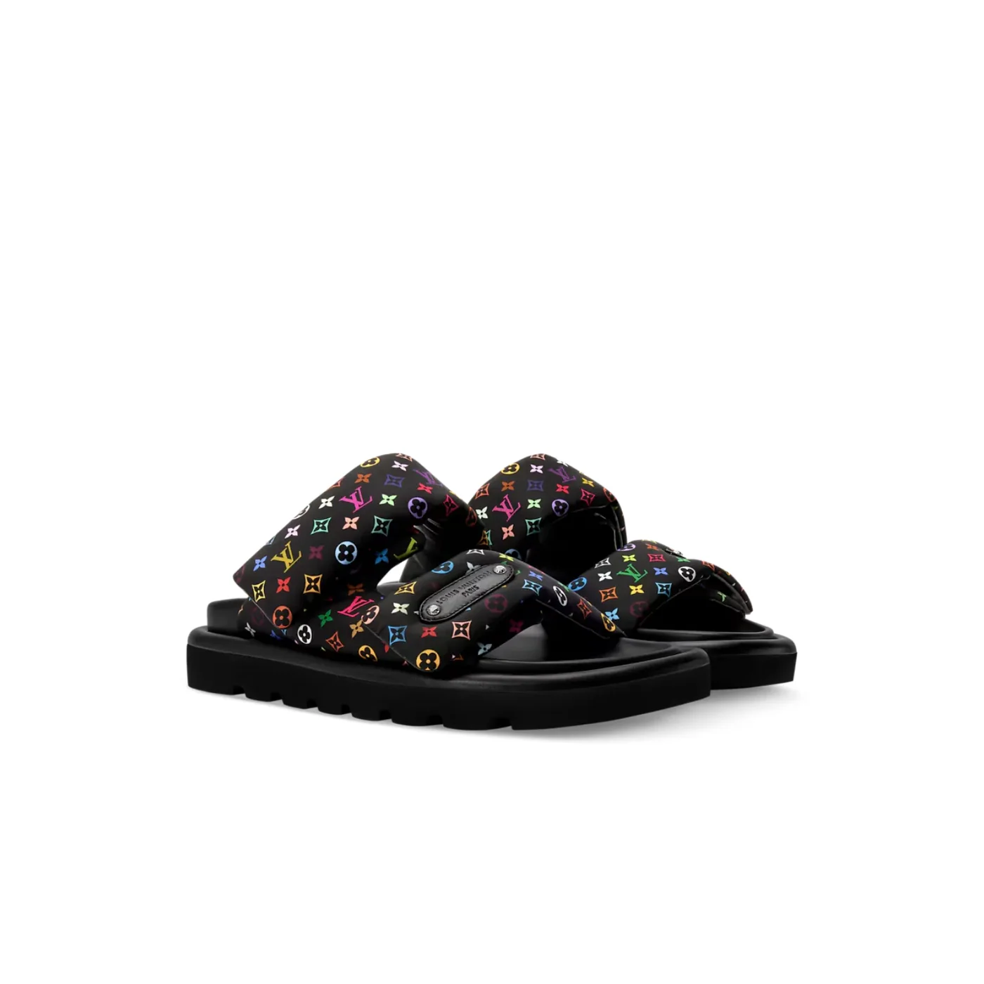 Louis Vuitton LV x TM Pool Pillow Comfort Mules Black 1AJLGU