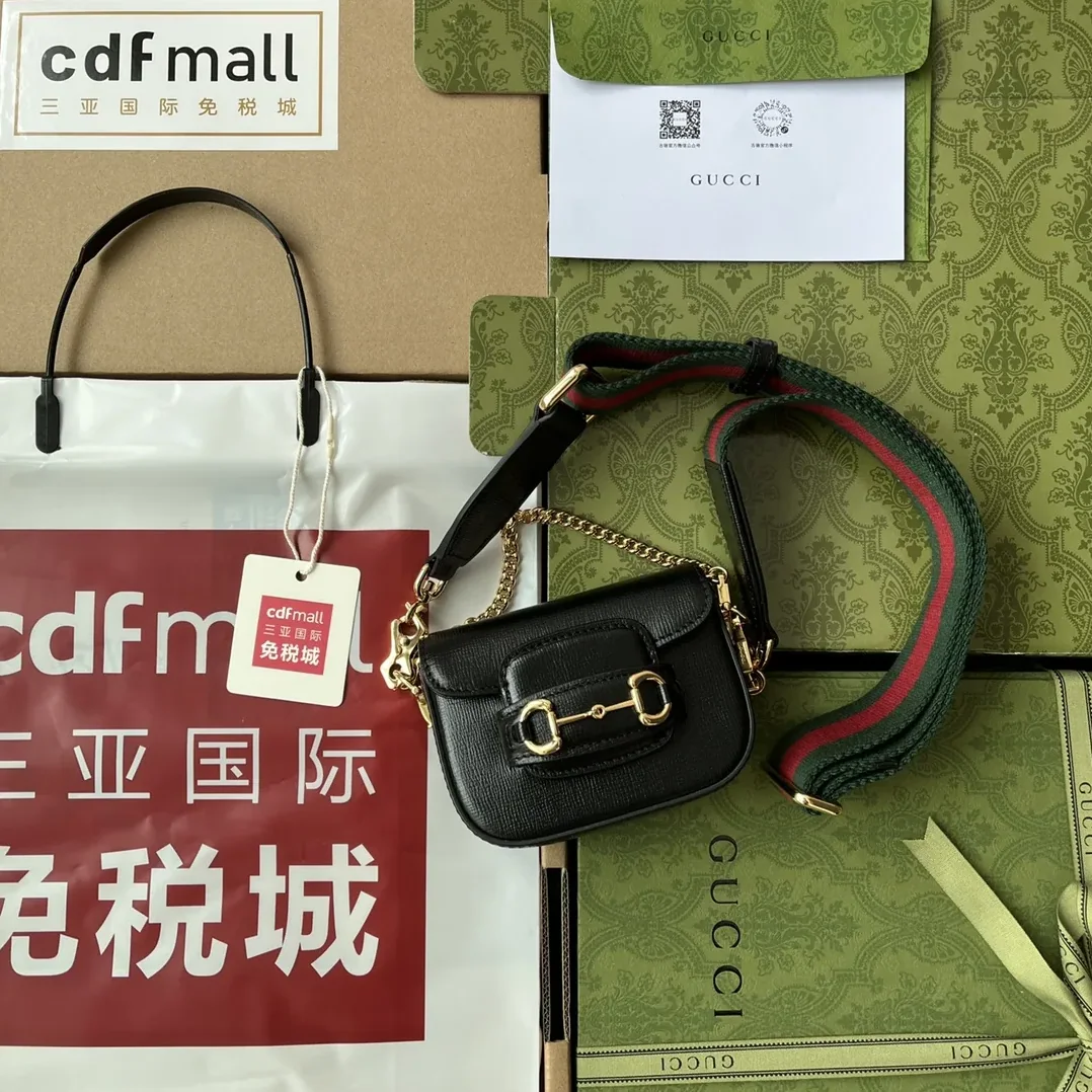 Gucci Horsebit 1955 Strap Wallet Black Gucci Horsebit 1955 Strap Wallet Black