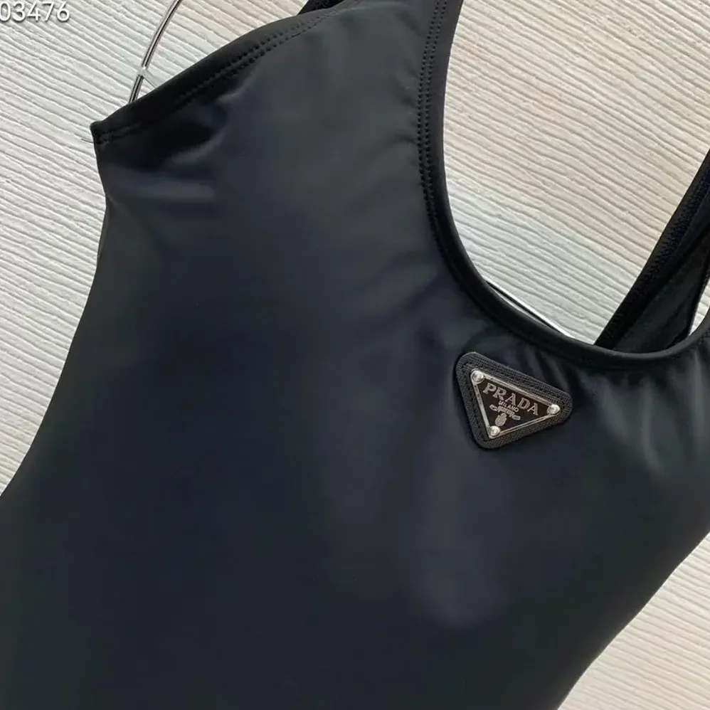Prada Stretch Jersey Bodysuit for Women in Black Prada Stretch Jersey Bodysuit for Women in Black