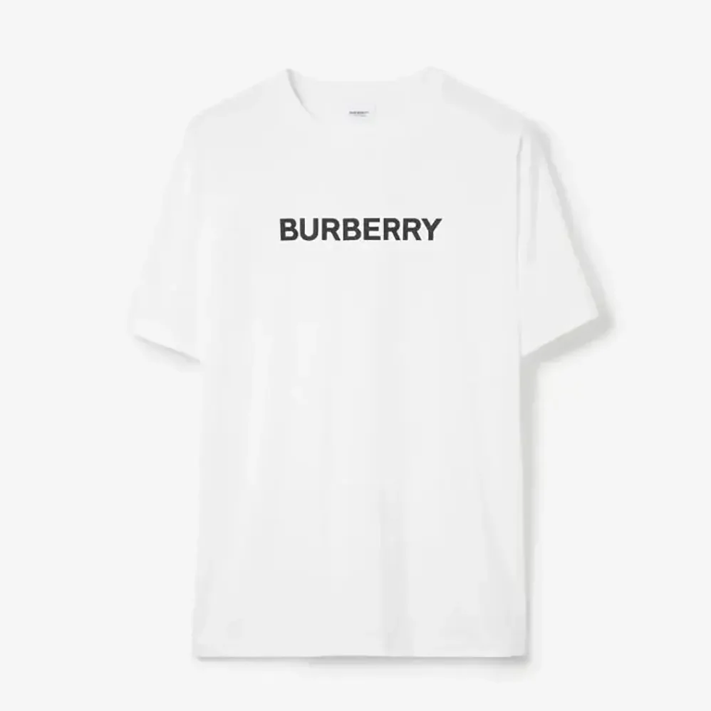 Burberry Logo Cotton T-shirt for Women in White