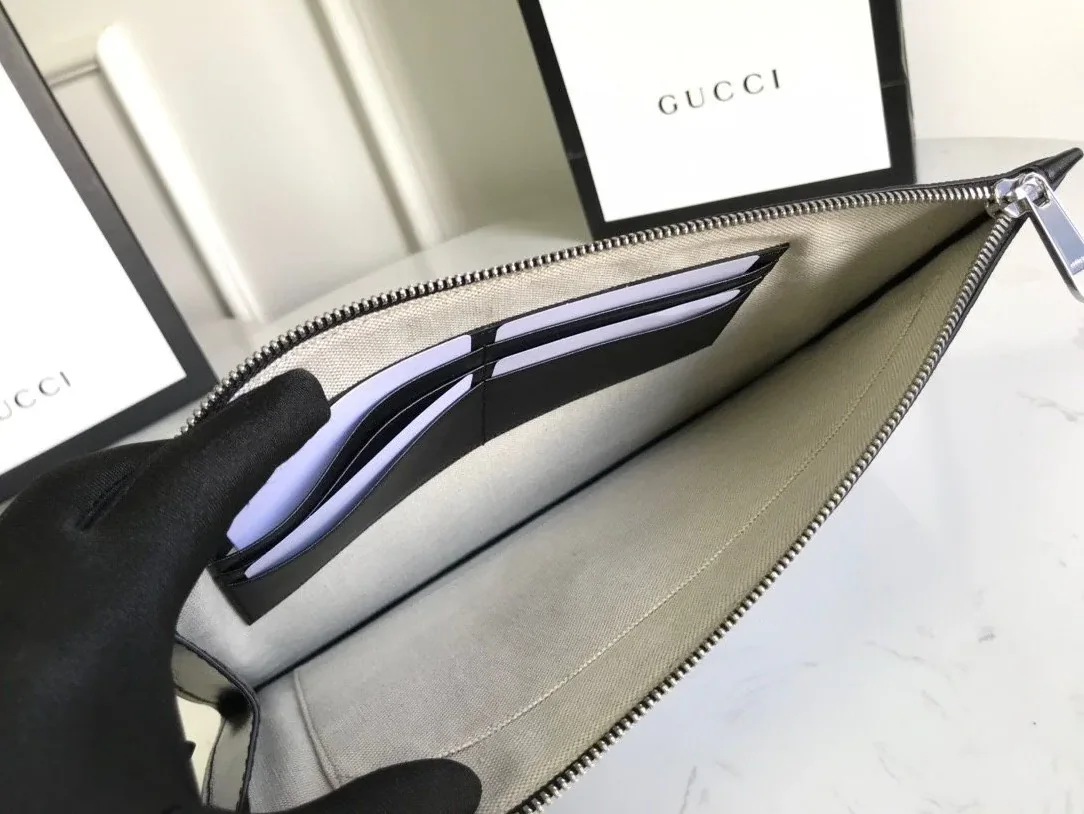 Gucci GG Embossed Pouch Black , Pouch / for Men Gucci GG Embossed Pouch Black , Pouch / for Men
