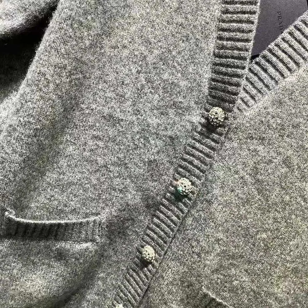 Prada Oversized Shetland Wool Cardigan for Women Prada Oversized Shetland Wool Cardigan for Women