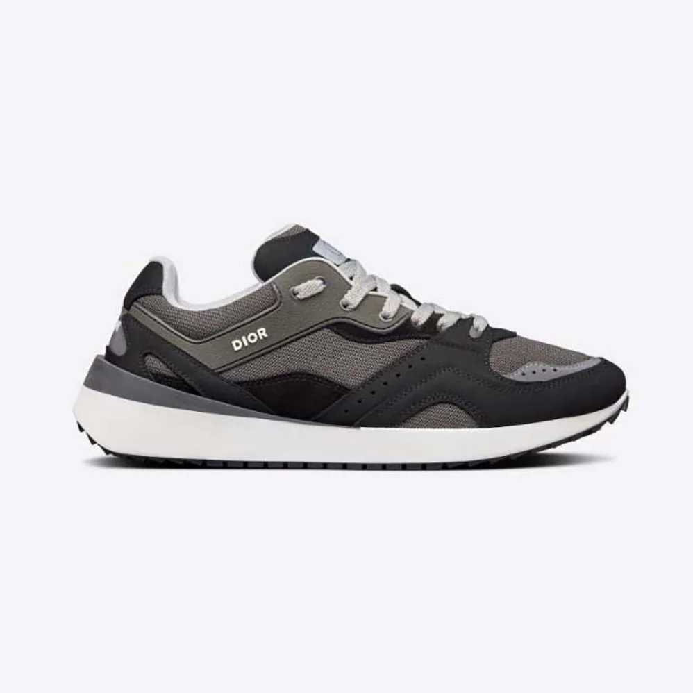 Dior B29 Sneaker Gray Technical Mesh Black Suede and Smooth Calfskin for Men Dior B29 Sneaker Gray Technical Mesh Black Suede and Smooth Calfskin for Men