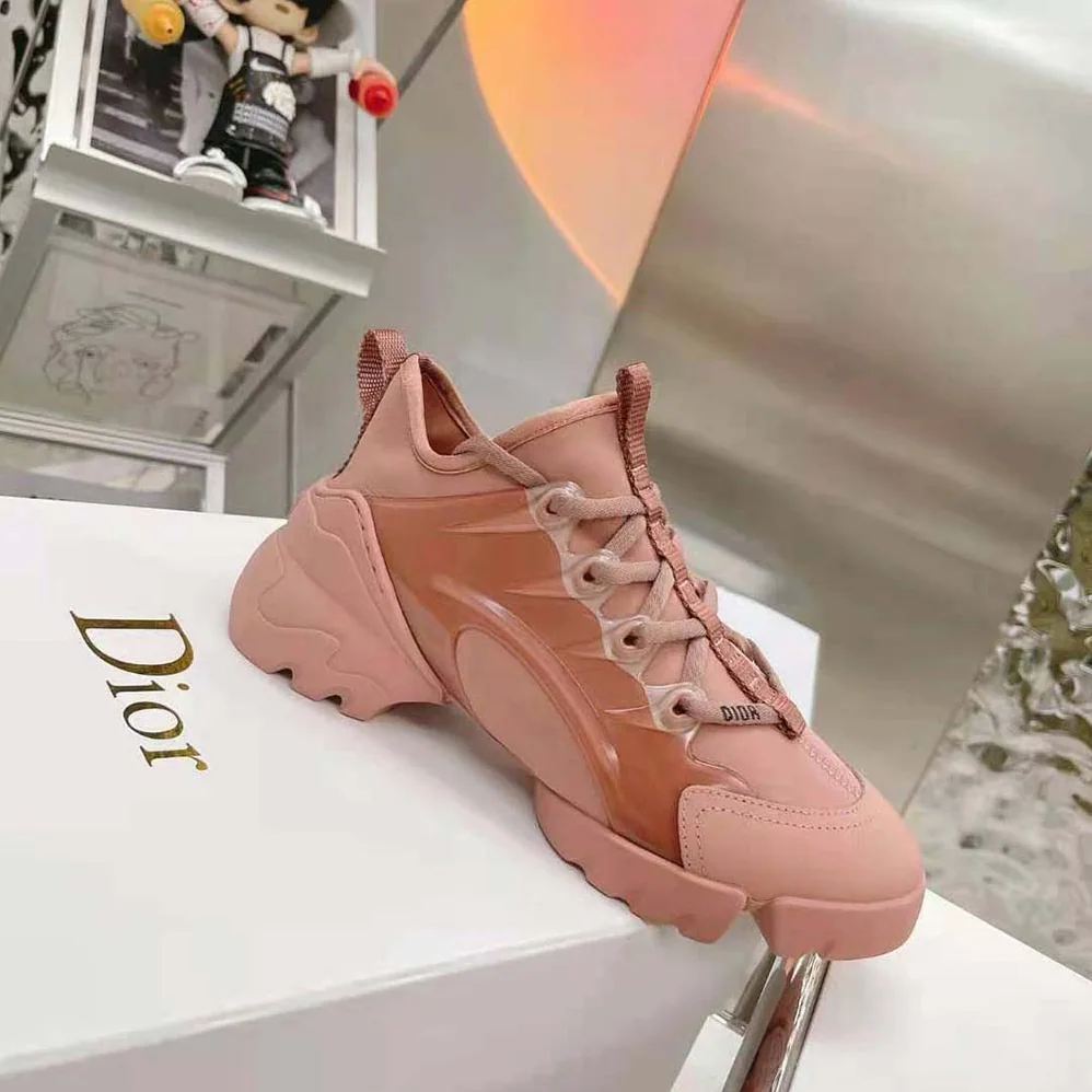 Dior D-connect Sneaker Dark Nude Technical Fabric for Women