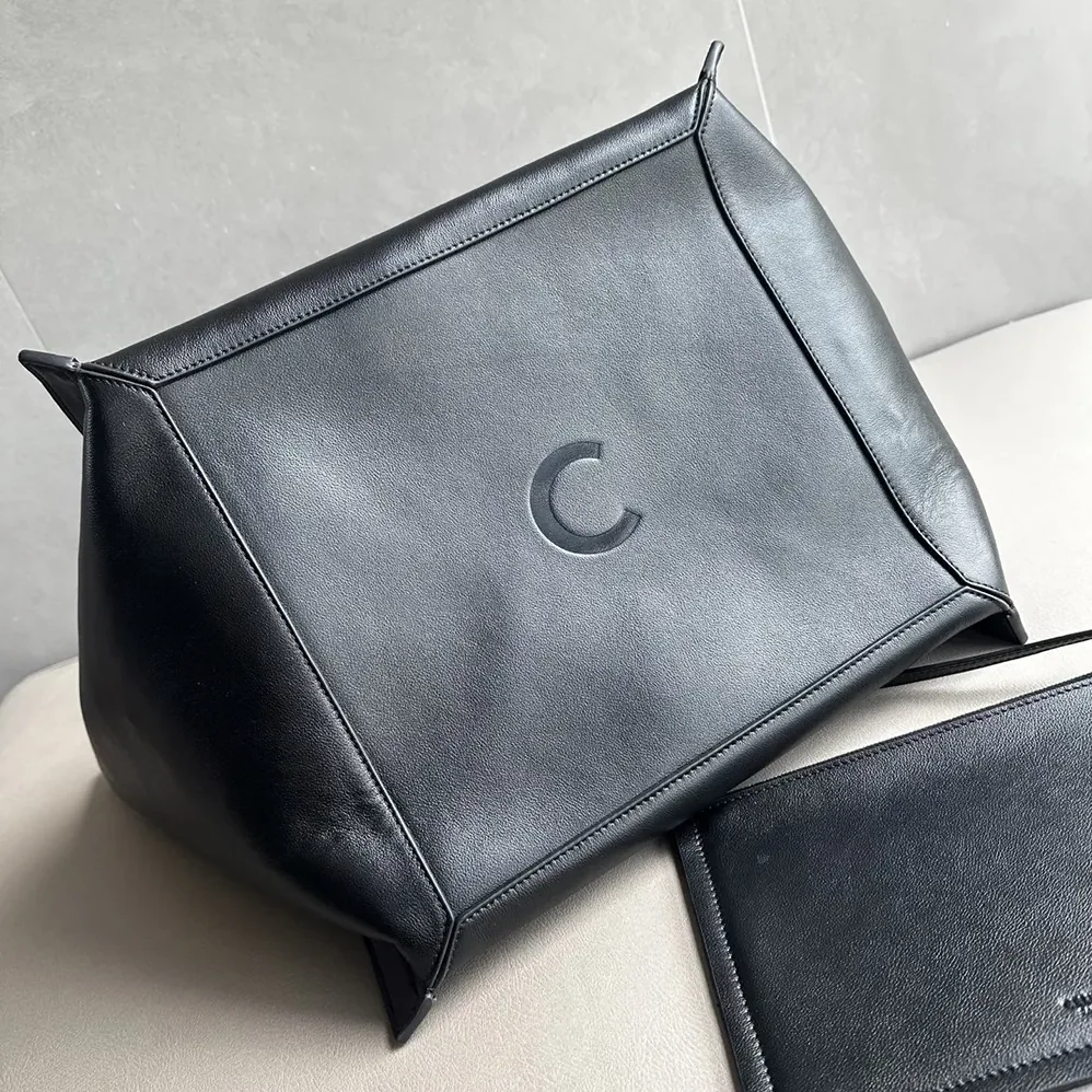 Celine Medium Cube Bag In Supple Calfskin for Women in Black