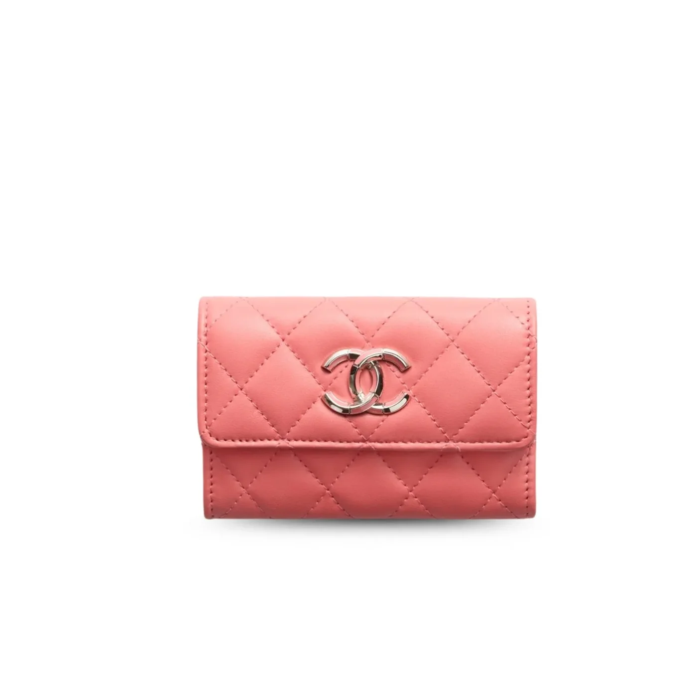 Chanel Flap Card Holder Pink /