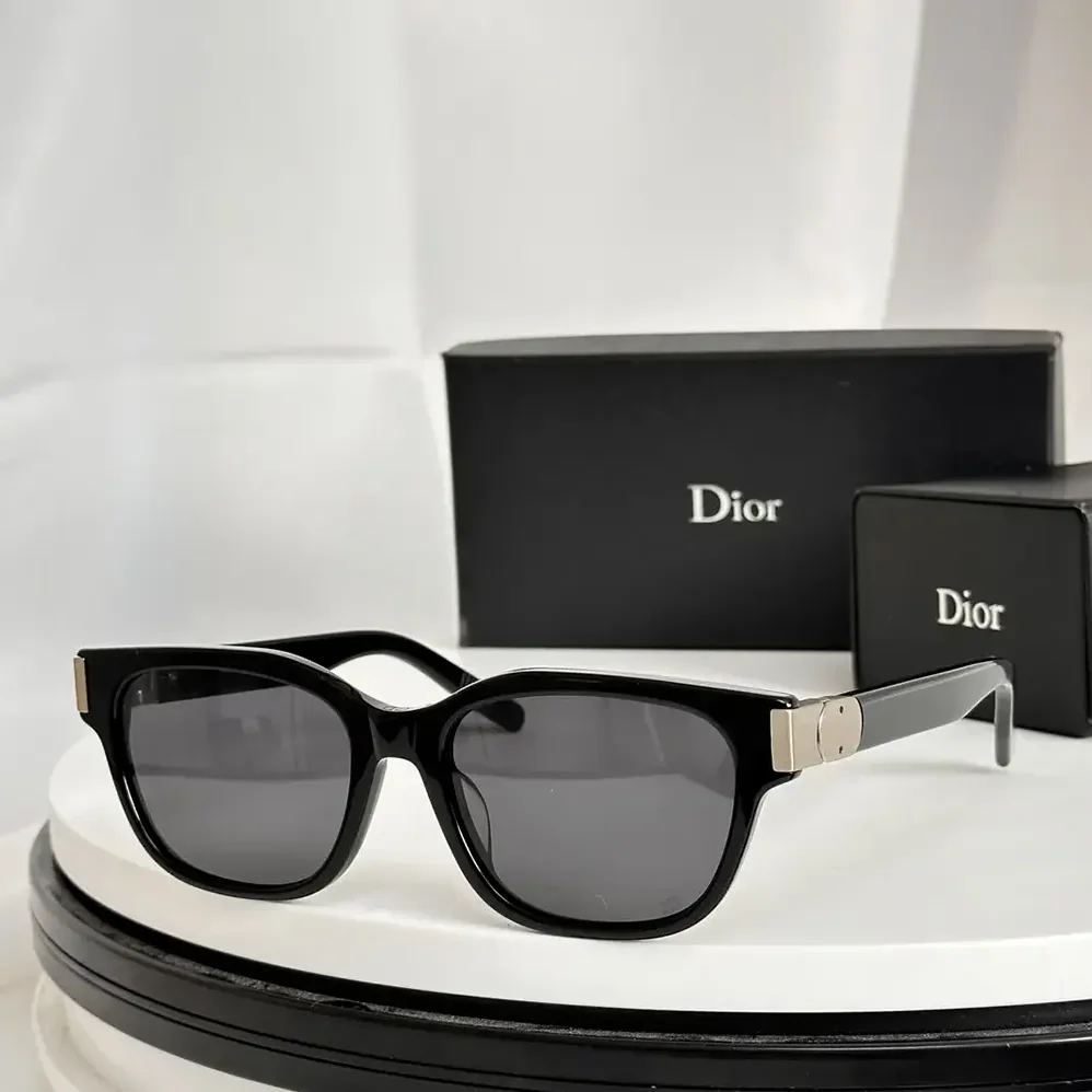 Dior CD Icon S1I Black Square Sunglasses for Unisex