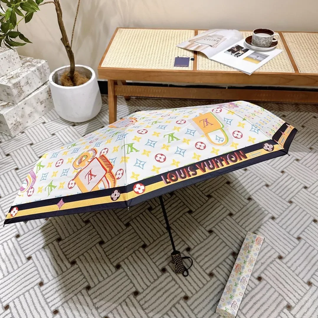 Louis Vuitton Monogram Printed Umbrella White