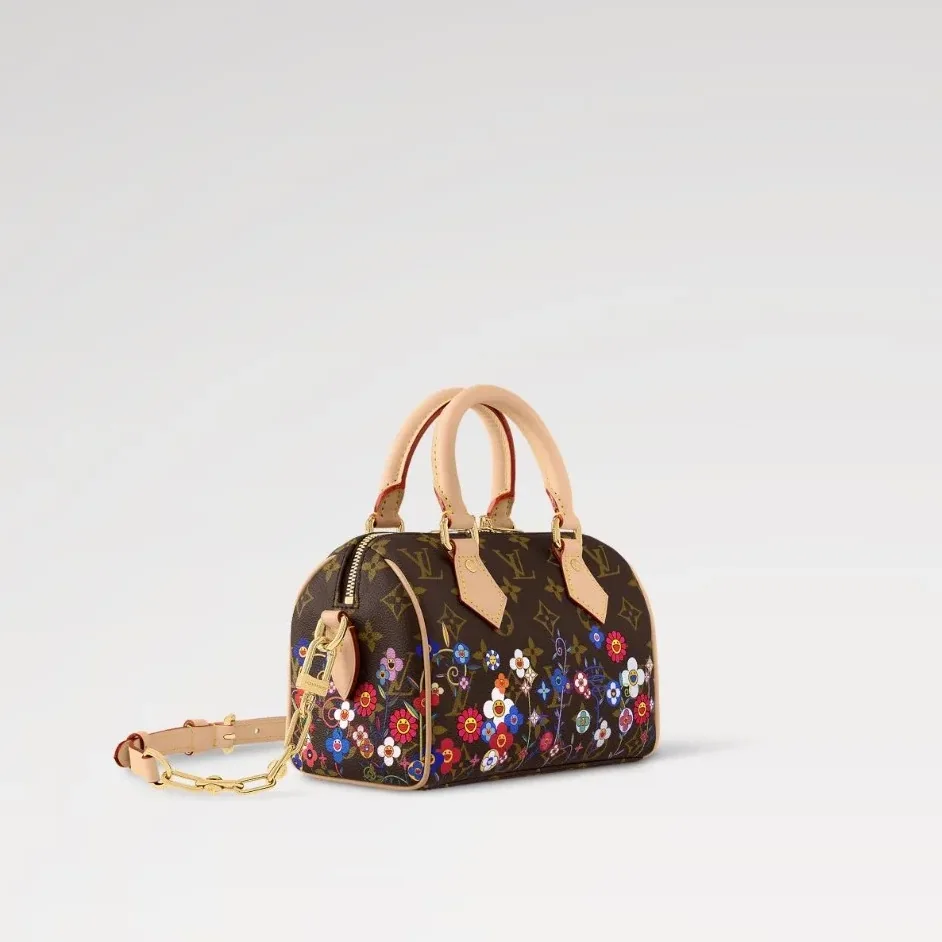 Louis Vuitton LV x TM Speedy Bandouliere 20 Top Handle Bag in Monogram Canvas Gold Hardware Louis Vuitton LV x TM Speedy Bandouliere 20 Top Handle Bag in Monogram Canvas Gold Hardware