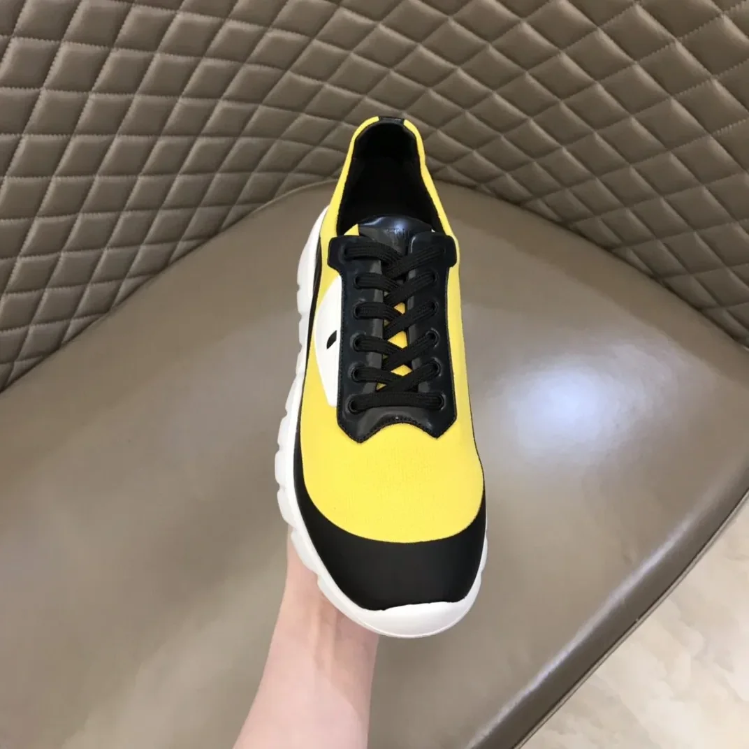 Fendi Force Black in Yellow Sneakers Fendi Force Black in Yellow Sneakers