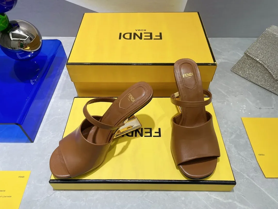 Fendi First Brown High-Heeled Sandals 8R8212NA7F148R