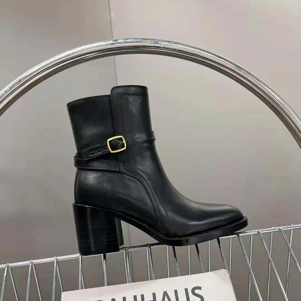 Celine Condé Jodhpur Boot in Calfskin for Women in Black Celine Condé Jodhpur Boot in Calfskin for Women in Black