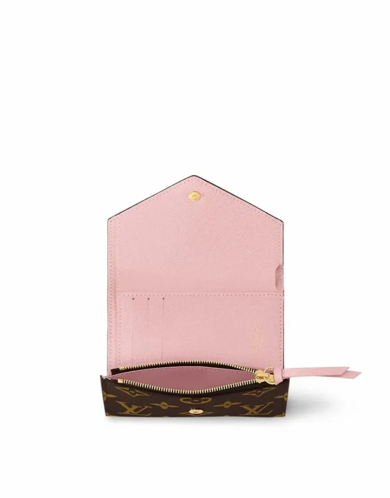 Louis Vuitton Victorine Wallet Monogram Canvas Rose Ballerine Pink , / LV