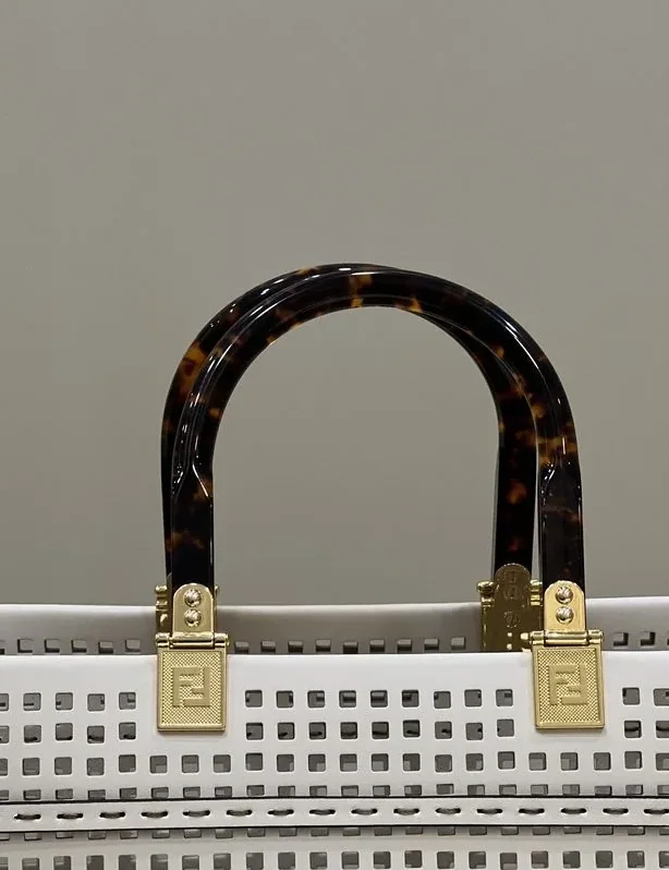 Fendi Fendi Sunshine Medium Two-toned perforated Bag For Woman / Fendi Fendi Sunshine Medium Two-toned perforated Bag For Woman /
