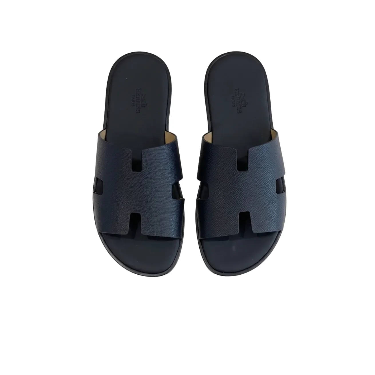 Hermes Izmir Sandals Black in Orange Hermes Izmir Sandals Black in Orange