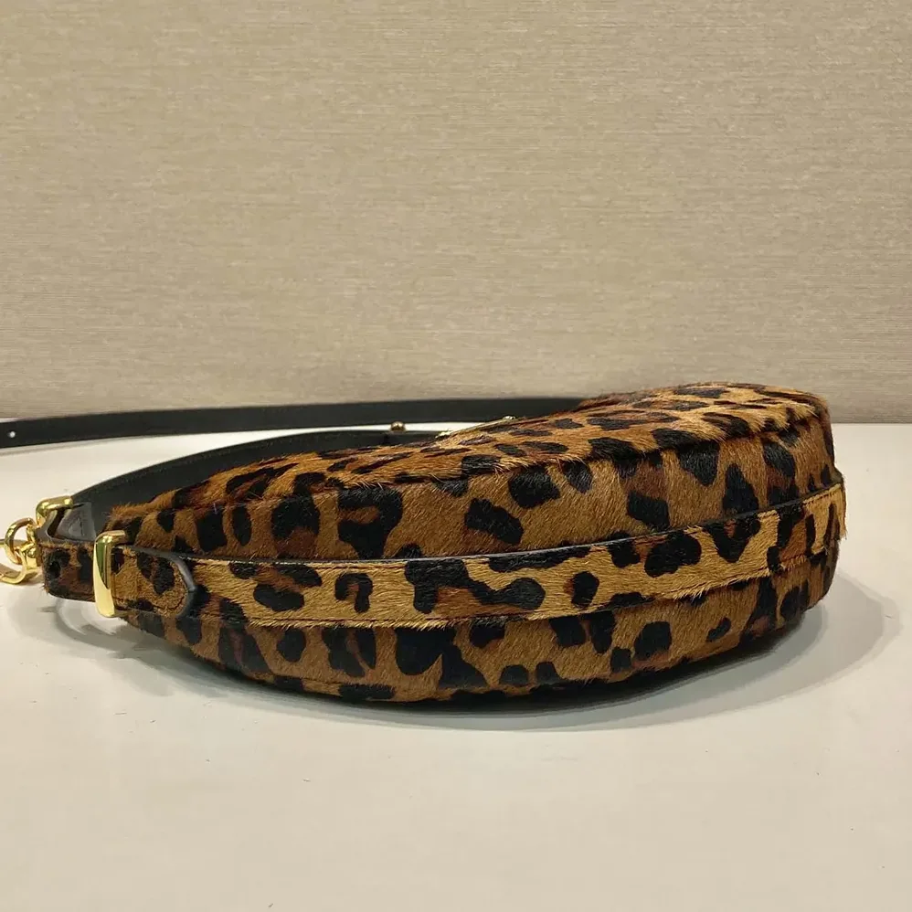 Prada Arqué Printed Leather Shoulder Bag for Women Prada Arqué Printed Leather Shoulder Bag for Women