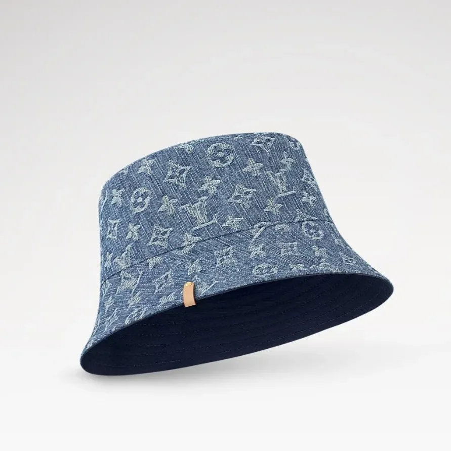 Louis Vuitton Denim Bucket Hat Blue