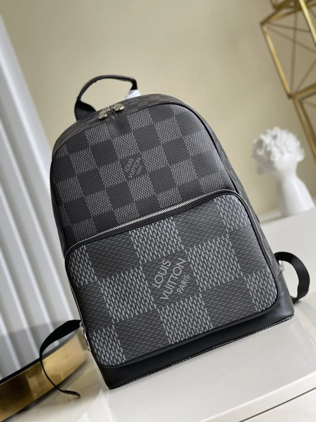 Louis Vuitton Campus Backpack Damier Graphite 3D Canvas Grey