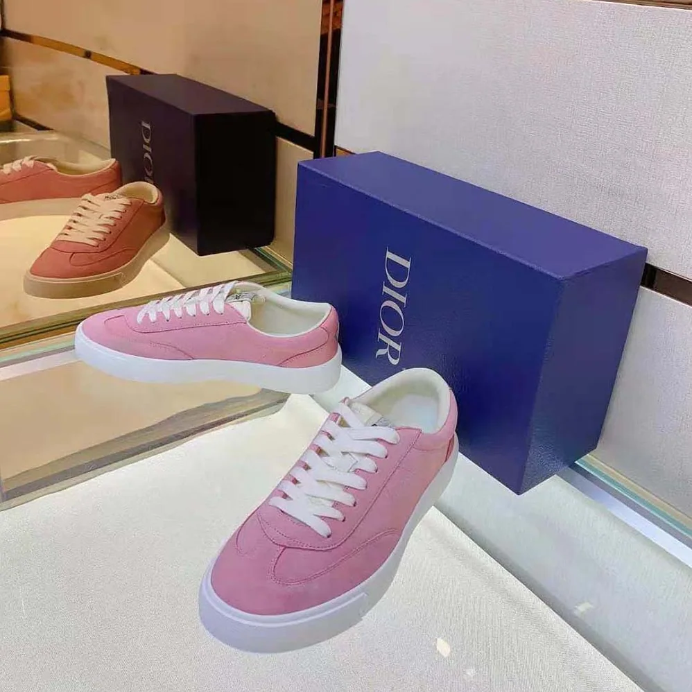 Dior B101 Sneaker Pink Nubuck Calfskin for Men Dior B101 Sneaker Pink Nubuck Calfskin for Men