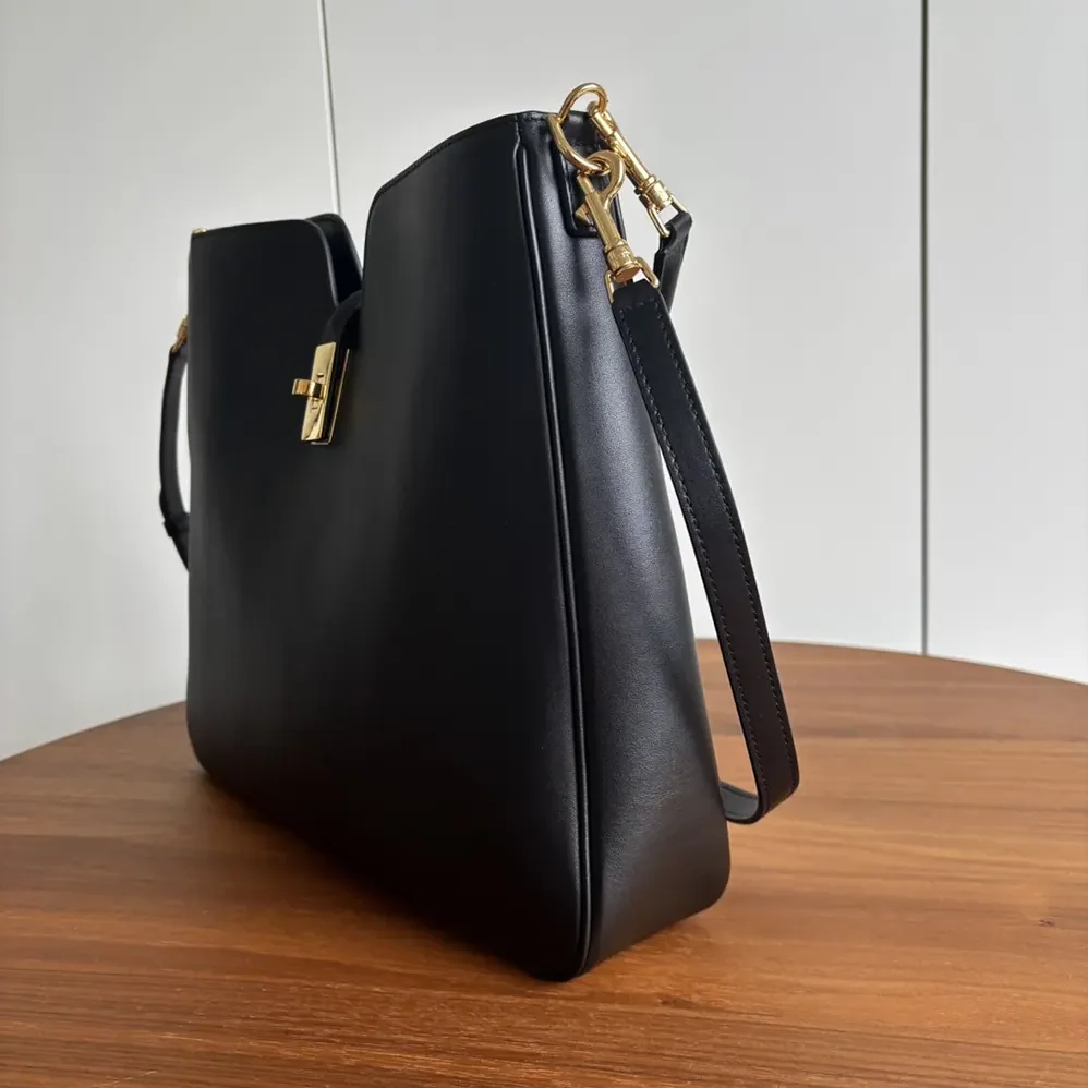 Celine Medium Camille 16 Soft Bag in Smooth Calfskin for Women in Black Celine Medium Camille 16 Soft Bag in Smooth Calfskin for Women in Black