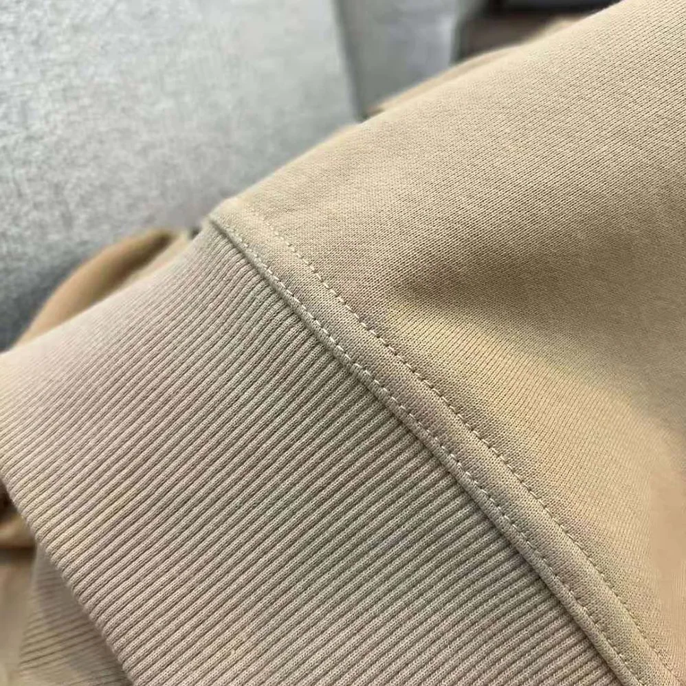 Burberry Check EKD Cotton Hoodie for Men in Beige