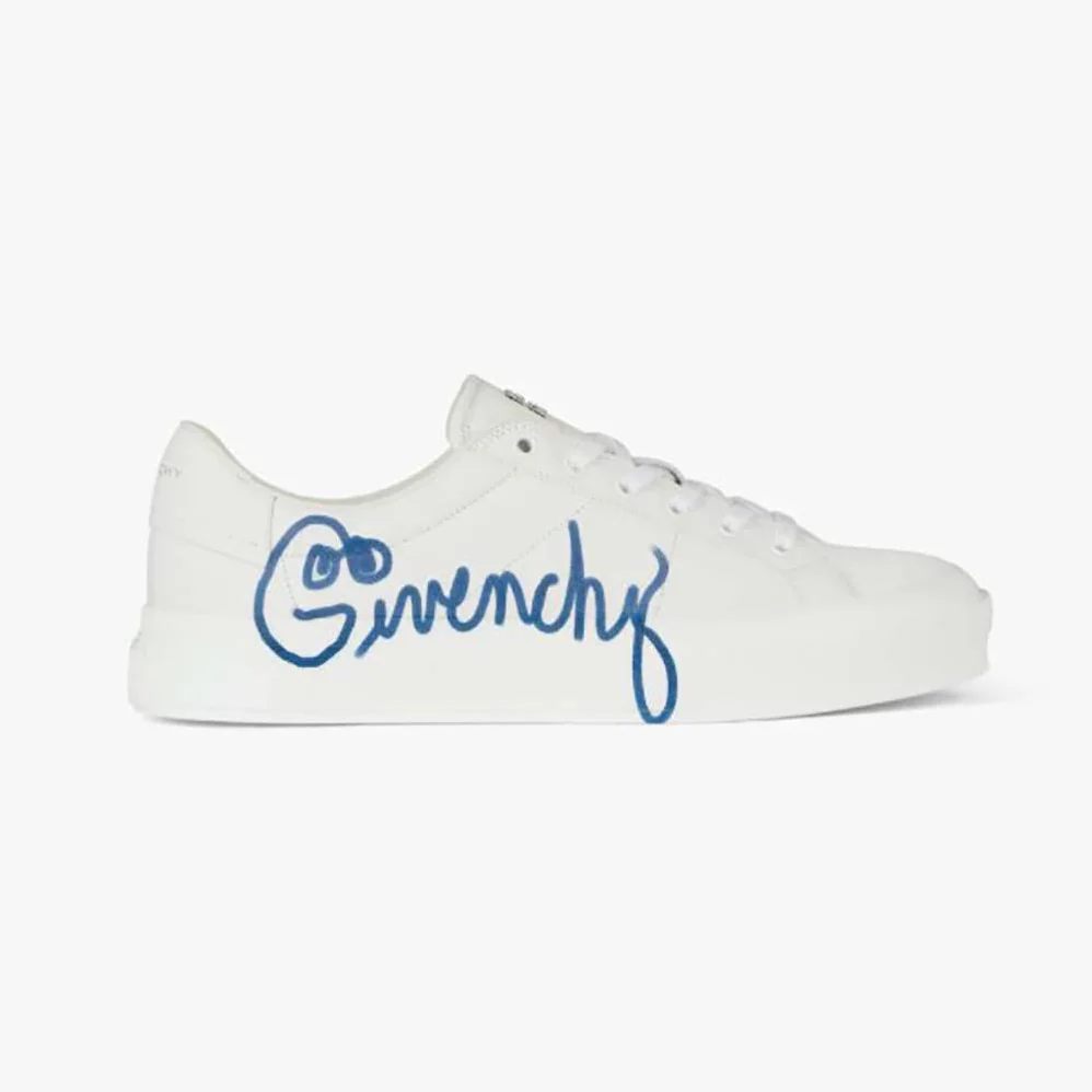 Givenchy Sneakers City Sport in GIVENCHY Print Leather for Men in White