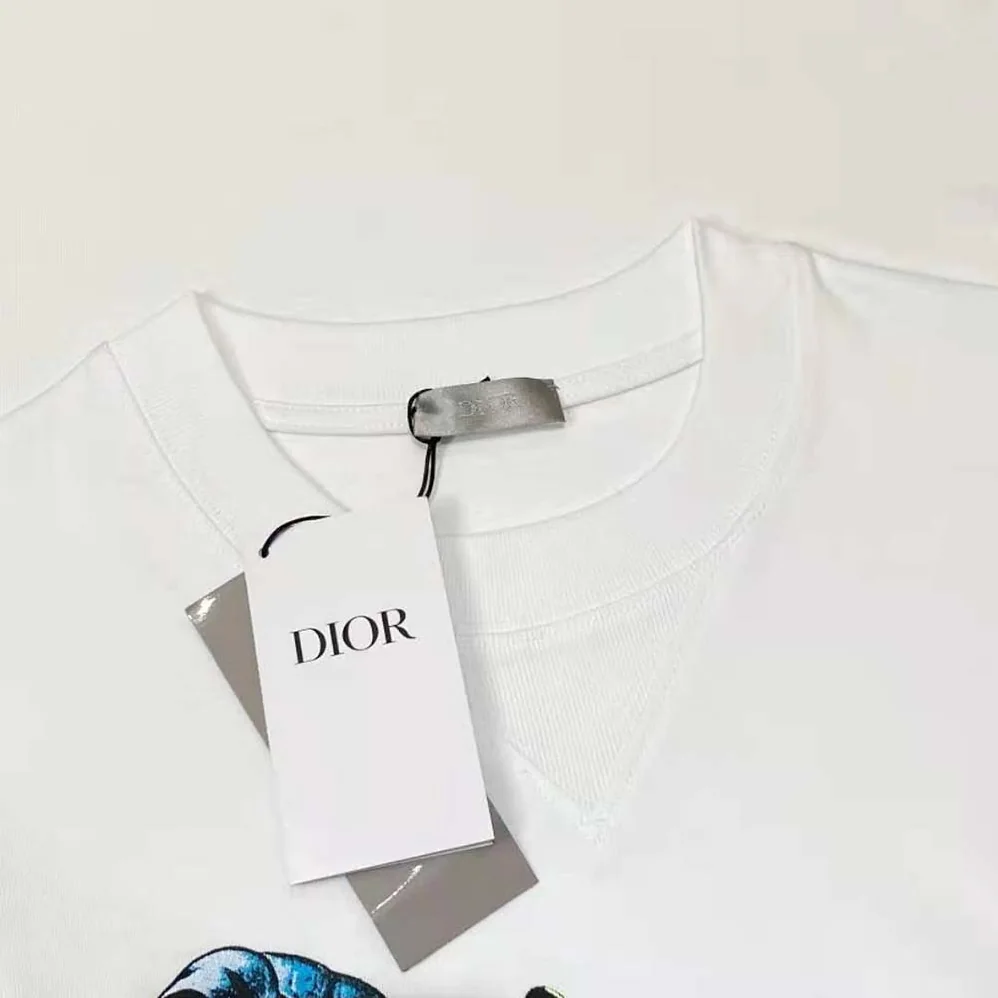 Dior Oversized Cactus Jack Dior T for Men in shirt White Cotton Jersey Dior Oversized Cactus Jack Dior T for Men in shirt White Cotton Jersey