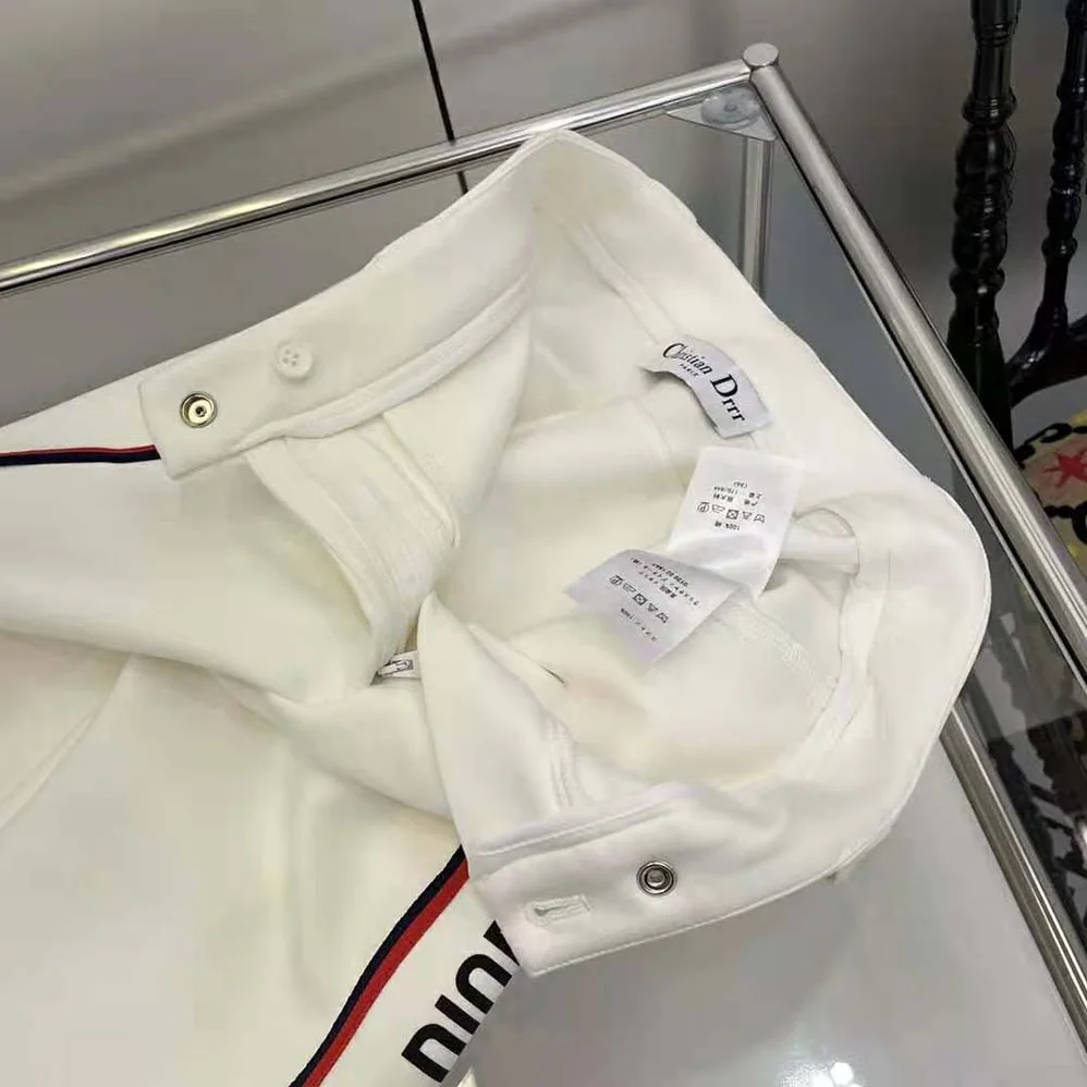 Dior Dioralps Flared Ski Pants White Technical Fabric for Women Dior Dioralps Flared Ski Pants White Technical Fabric for Women