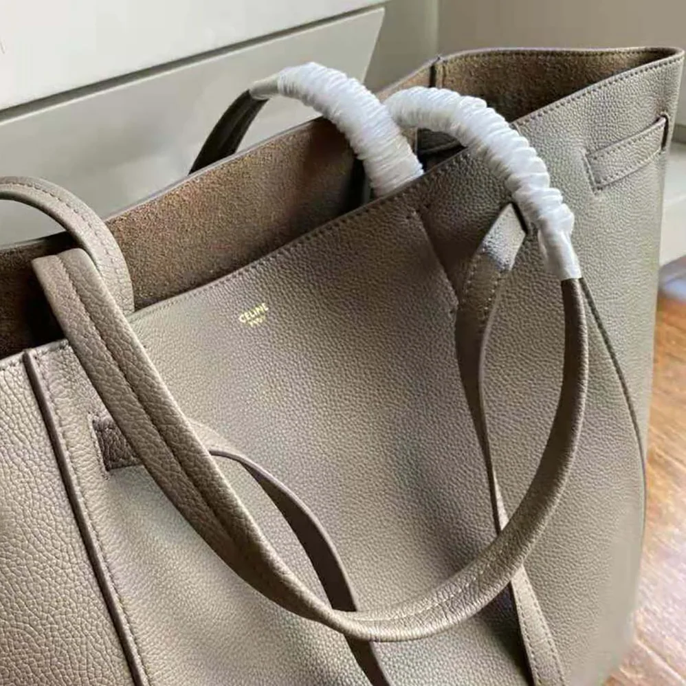 Celine Small Cabas Phantom in Soft Grained Calfskin for Women in Brown