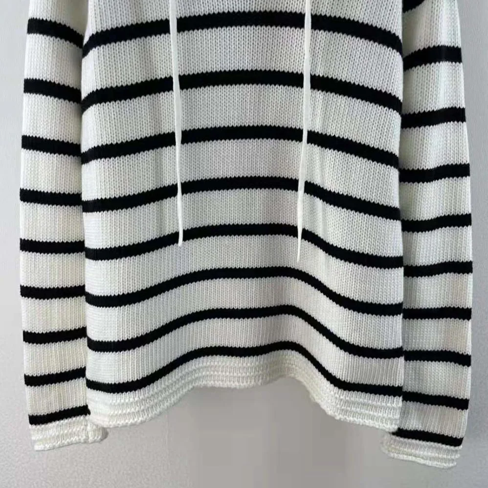 Dior Mariniere Sweater Navy Blue and Ecru Cotton Knit and Cashmere for Women Dior Mariniere Sweater Navy Blue and Ecru Cotton Knit and Cashmere for Women