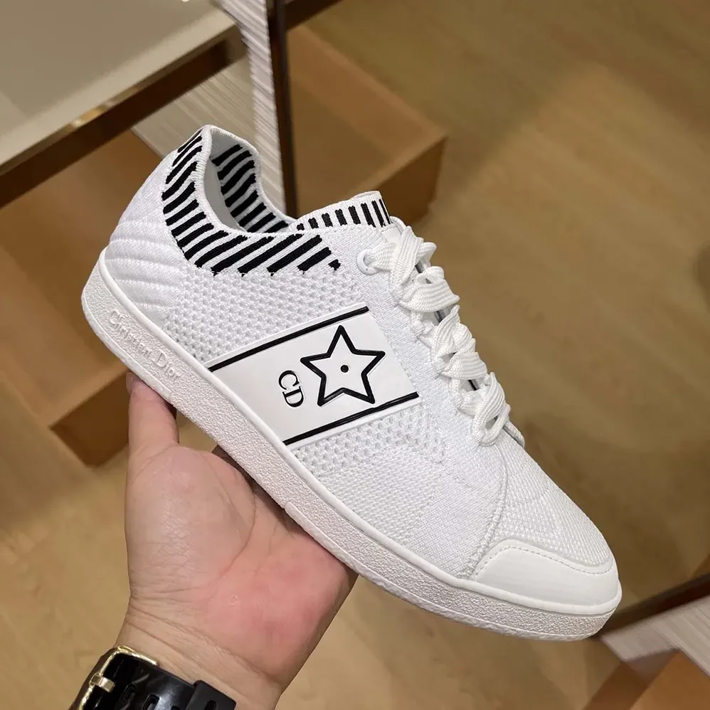 Dior Star Sneaker White Technical Mesh for Unisex