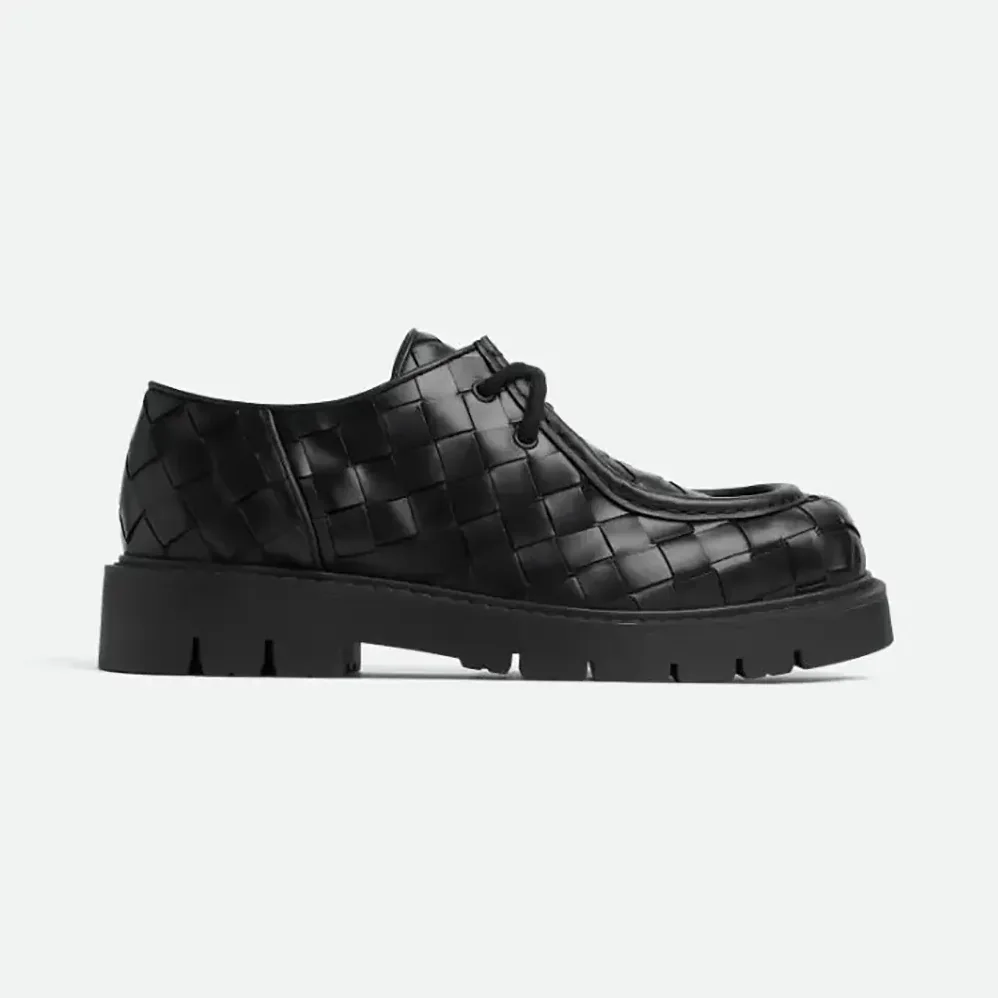 Bottega Veneta Haddock Lace-Up Shoe for Unisex in Black