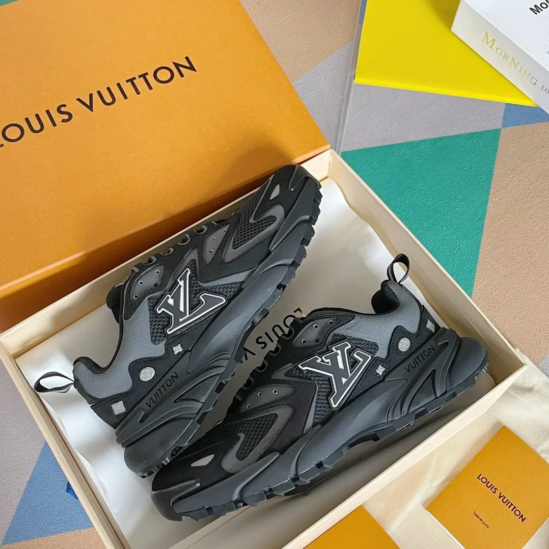 Louis Vuitton LV Runner Tatic Sneaker Black LV 1A9UNT Louis Vuitton LV Runner Tatic Sneaker Black LV 1A9UNT