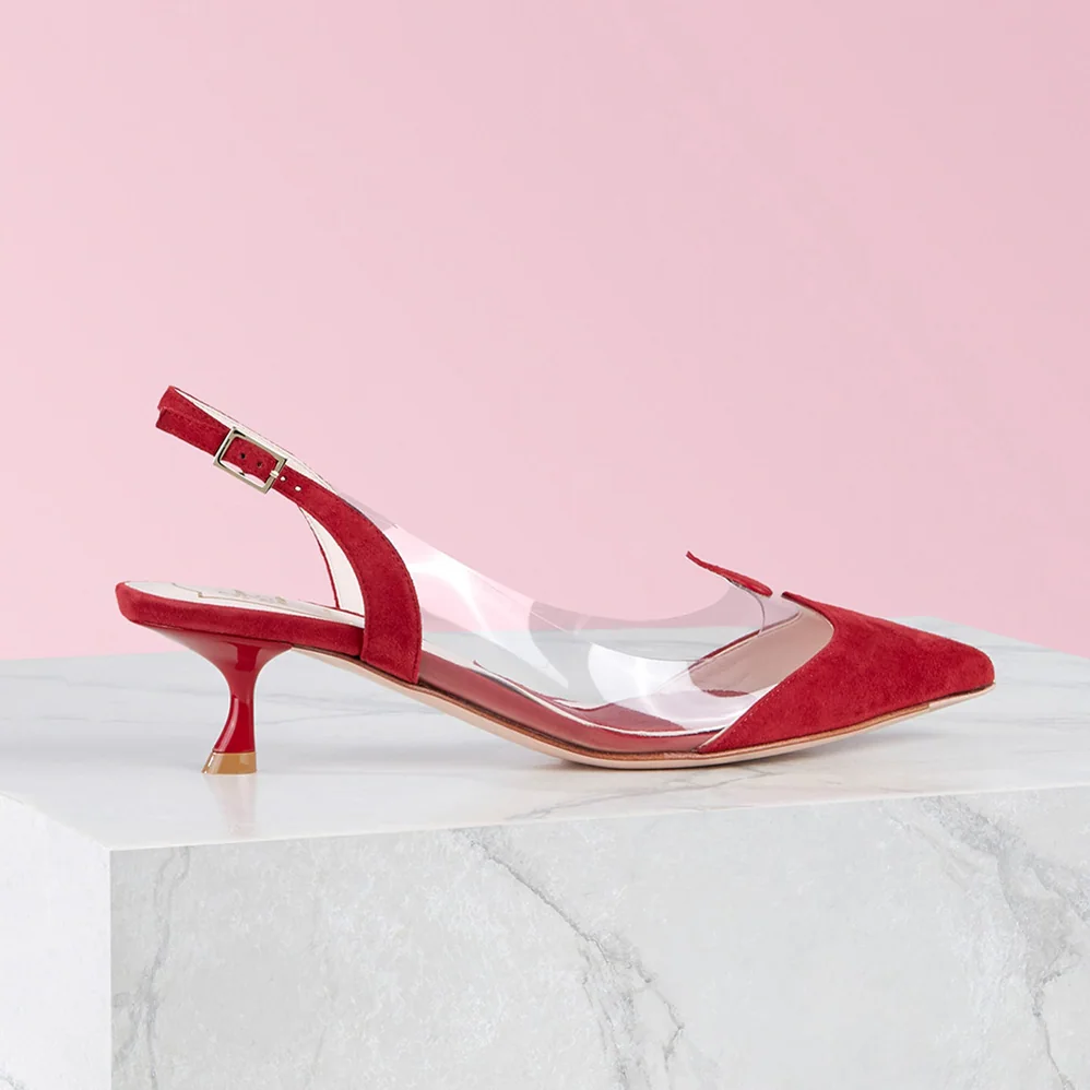 Roger Vivier I Love Vivier Slingback Pumps in PVC for Women in Red