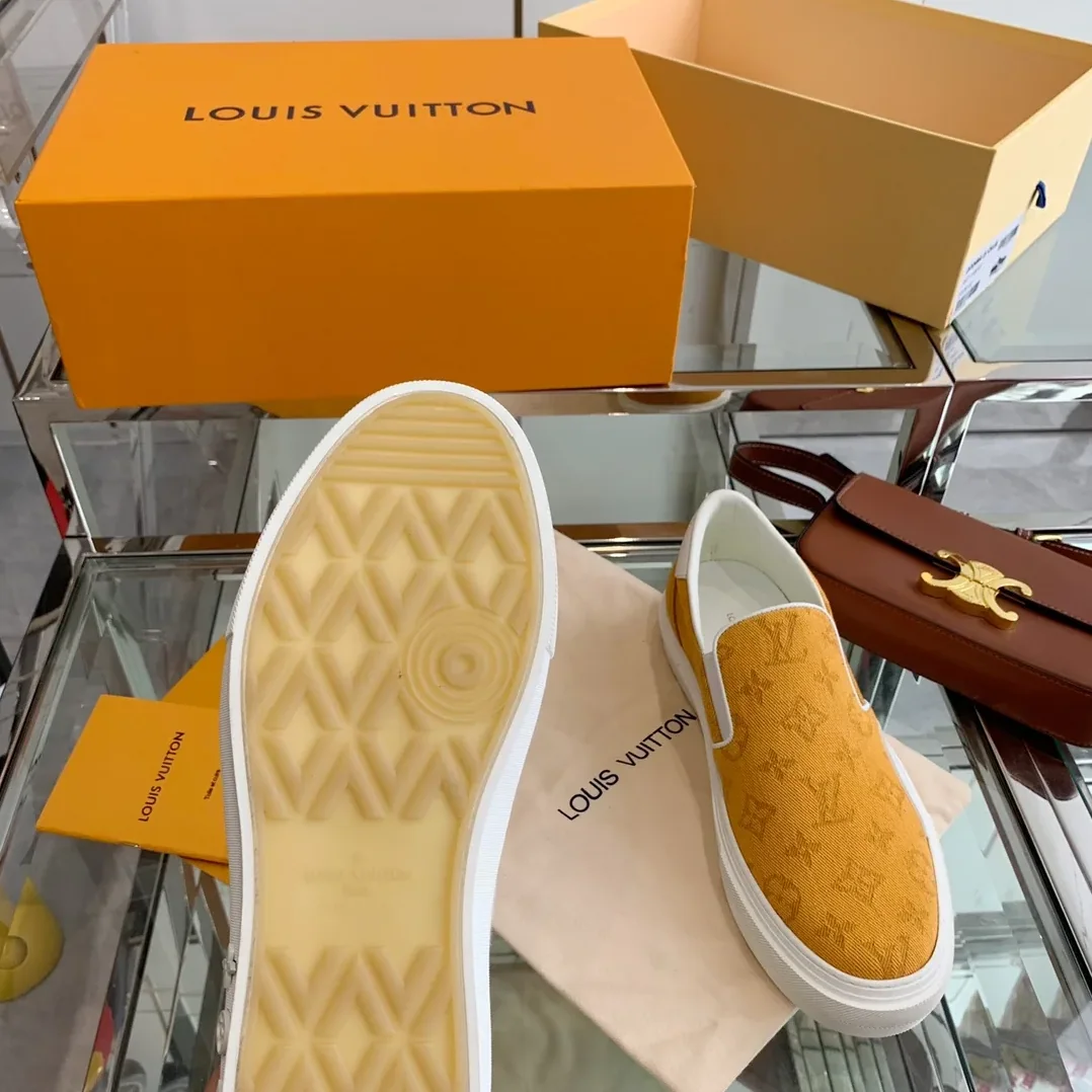 Louis Vuitton Trocadero Slip On Orange for Women Louis Vuitton Trocadero Slip On Orange for Women