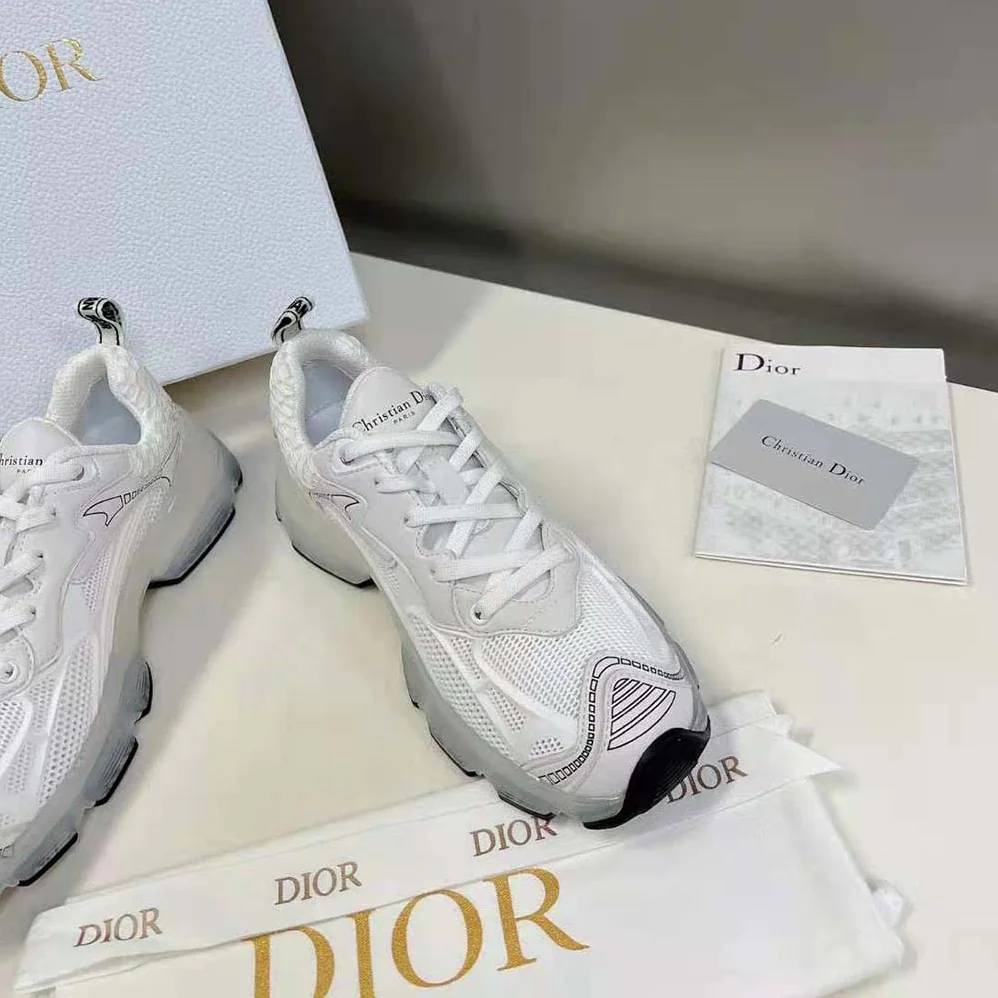 Dior Vibe Sneaker White Technical Fabric Mesh and Rubber for Women Dior Vibe Sneaker White Technical Fabric Mesh and Rubber for Women