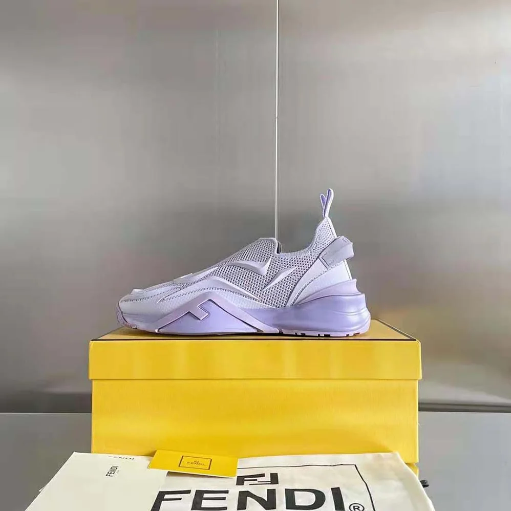 Fendi Flow Lilac Mesh Running Sneakers for Unisex Fendi Flow Lilac Mesh Running Sneakers for Unisex