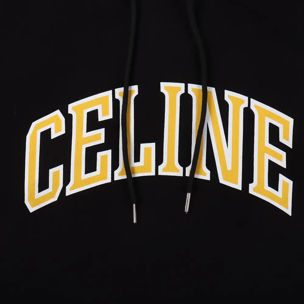 Celine Loose Hoodie in Cotton Fleece for Men Celine Loose Hoodie in Cotton Fleece for Men