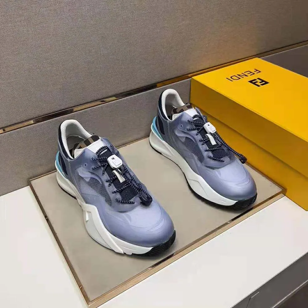 Fendi Flow Light Blue Nylon Low for Men in tops Fendi Flow Light Blue Nylon Low for Men in tops