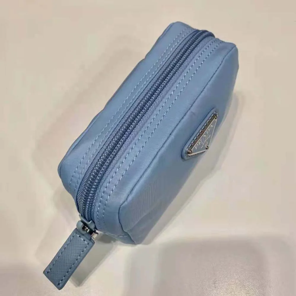 Prada Small Re-Nylon Wallet for Women in Blue