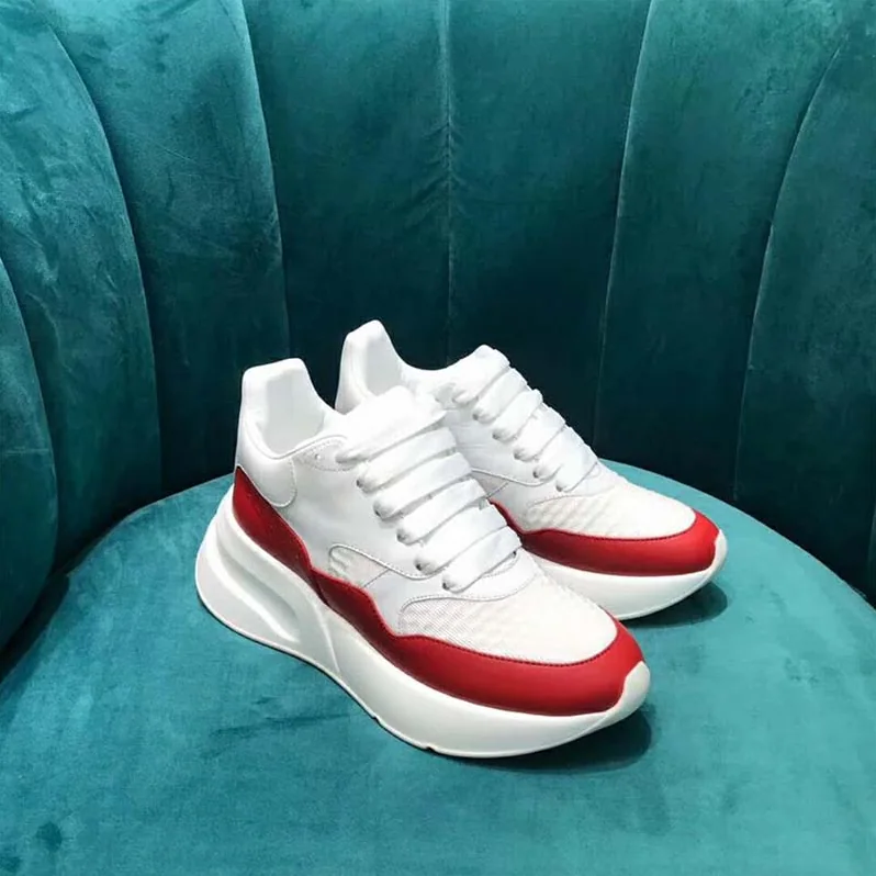 Alexander Mcqueen Oversized Runner in Nappa Calf Leather for Unisex in Red