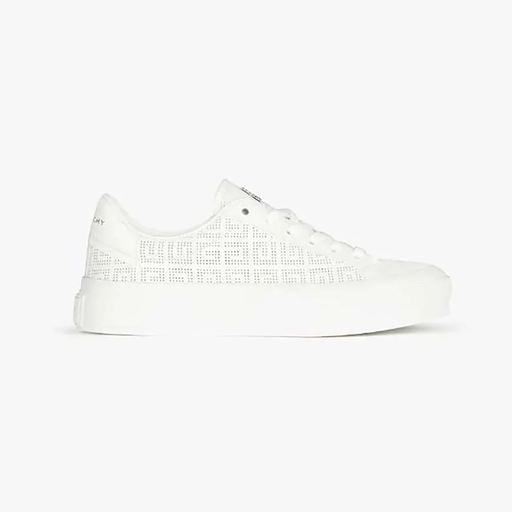Givenchy Sneakers in 4G Perforated Leather for Unisex in White Givenchy Sneakers in 4G Perforated Leather for Unisex in White