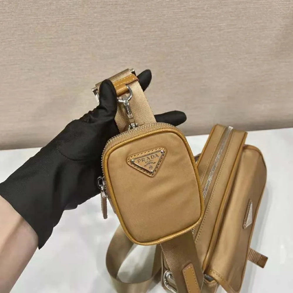 Prada Re-Nylon and Saffiano Leather Shoulder Bag for Men