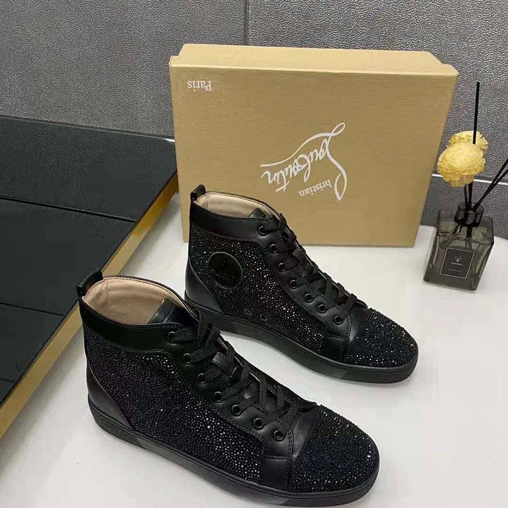 Christian Louboutin Louis Strass for Men in Black